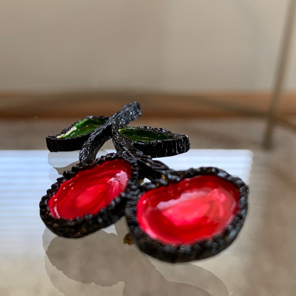 Vintage Cherry Pin - Picture 5 of 16